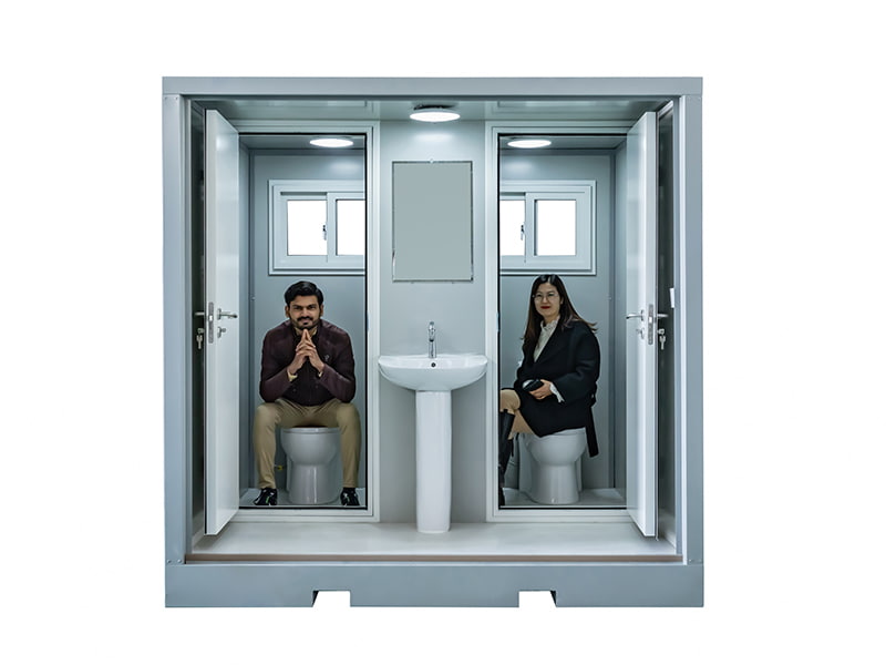 Duo-persona foris Portable Latrina